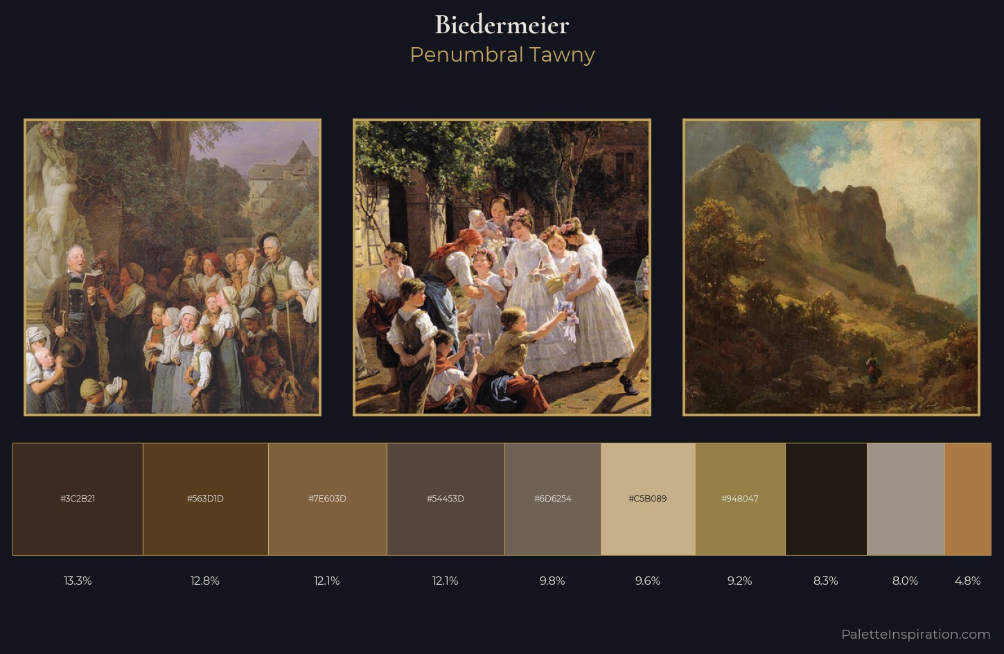 Biedermeier Palette 17 — Penumbral Tawny
