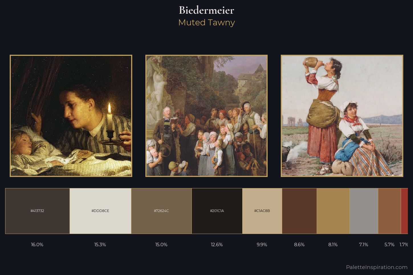 Biedermeier Master Palette — Muted Tawny