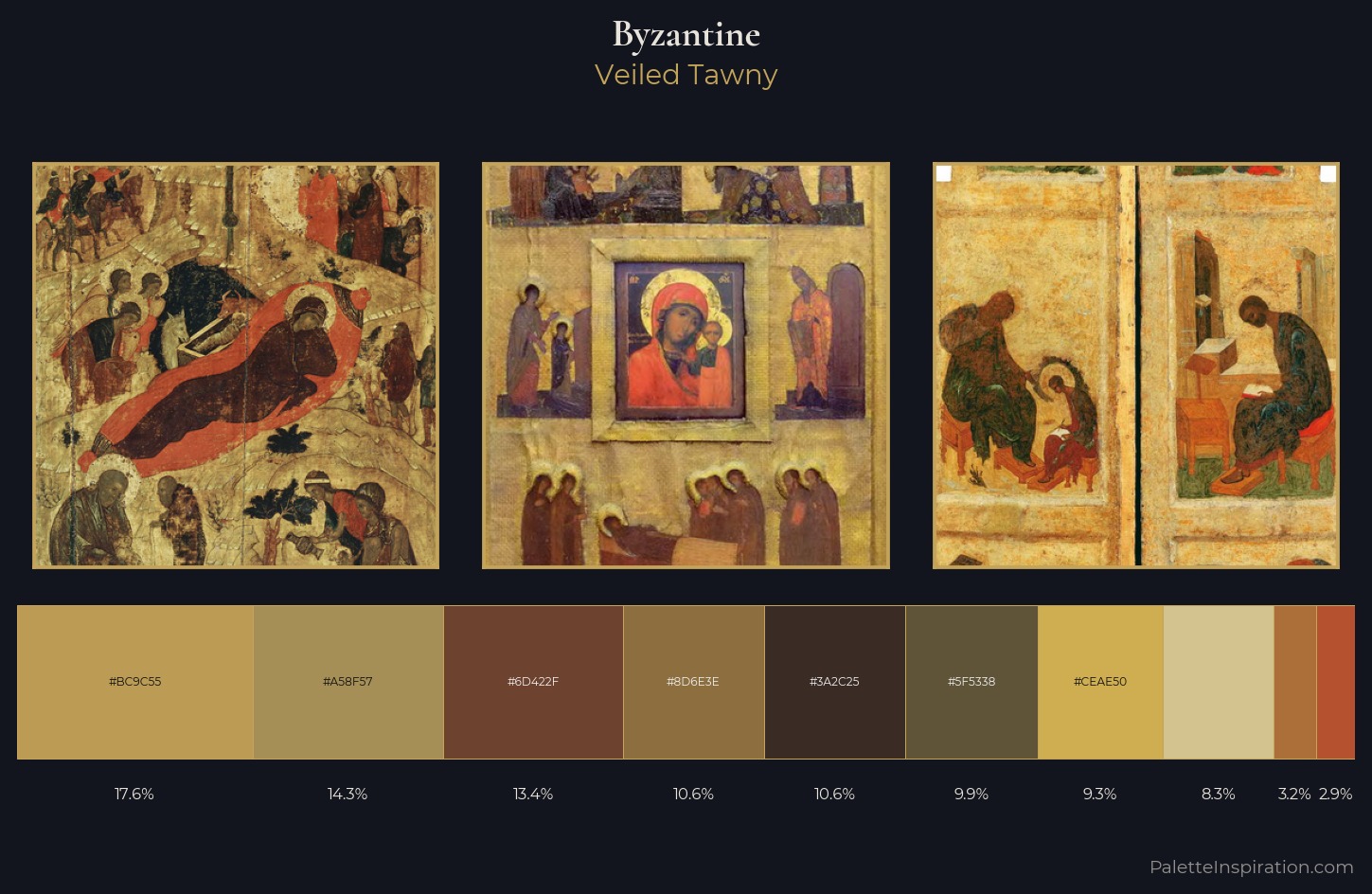 Byzantine Palette 7 — Veiled Tawny