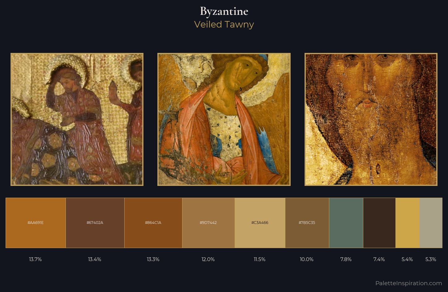 Byzantine Palette 9 — Veiled Tawny