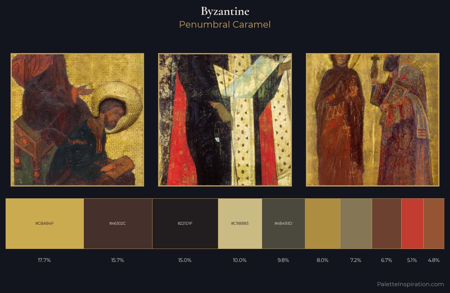 Byzantine Palette 11 — Penumbral Caramel