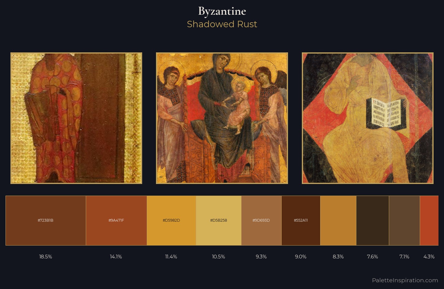 Byzantine Palette 12 — Shadowed Rust