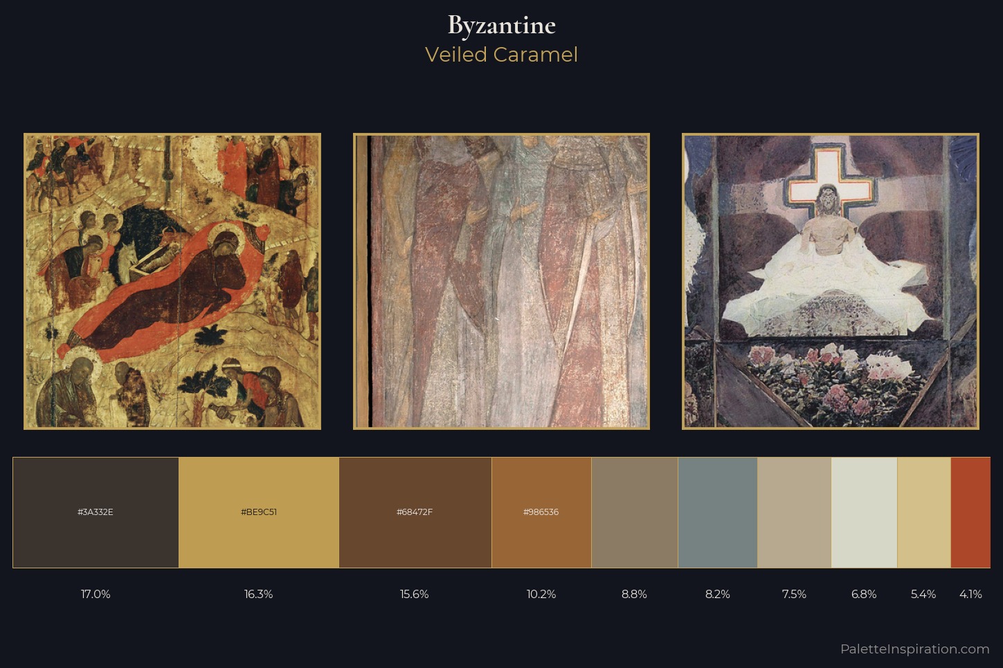 Byzantine Master Palette — Veiled Caramel
