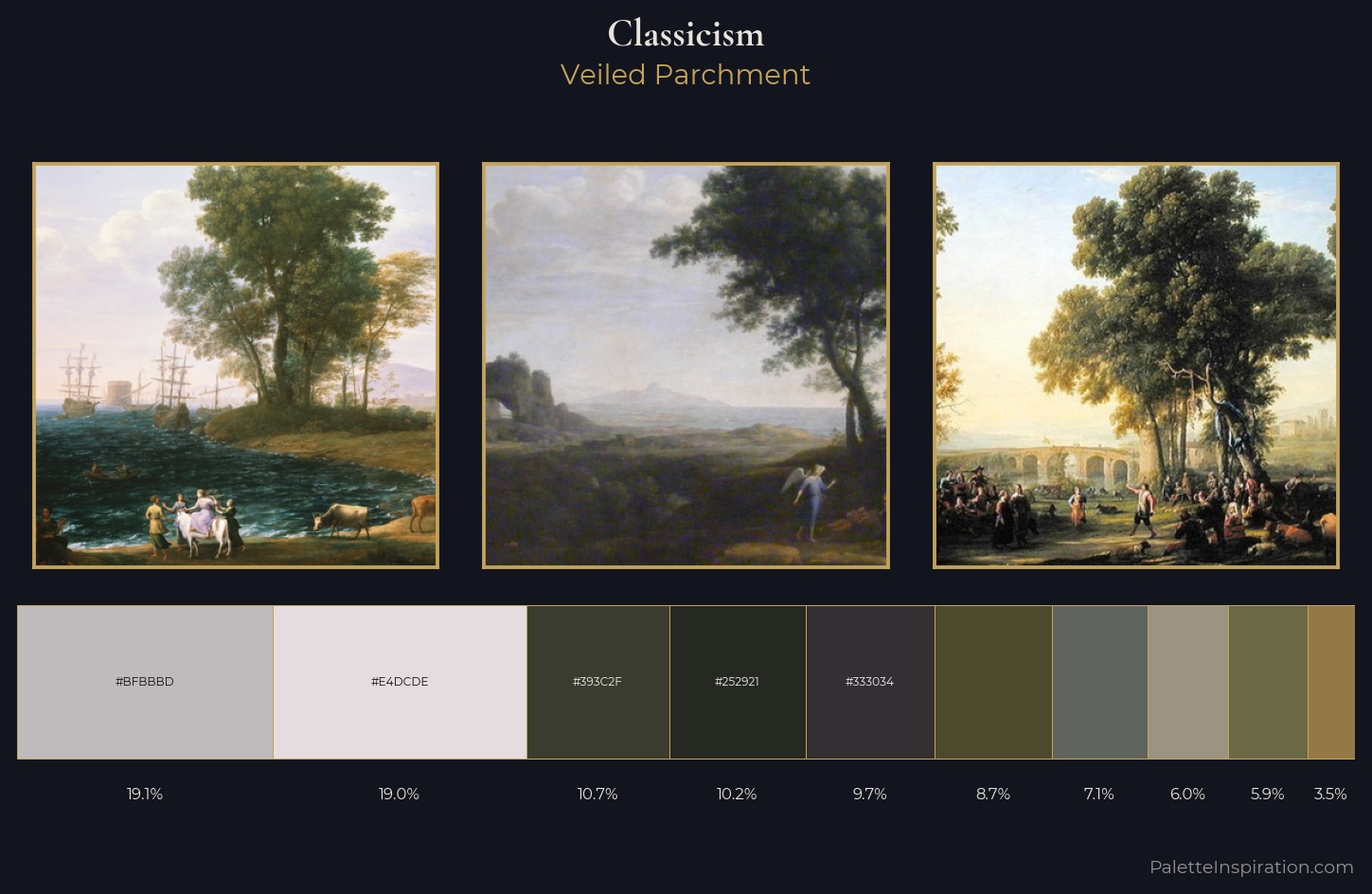 Classicism Palette 9 — Veiled Parchment
