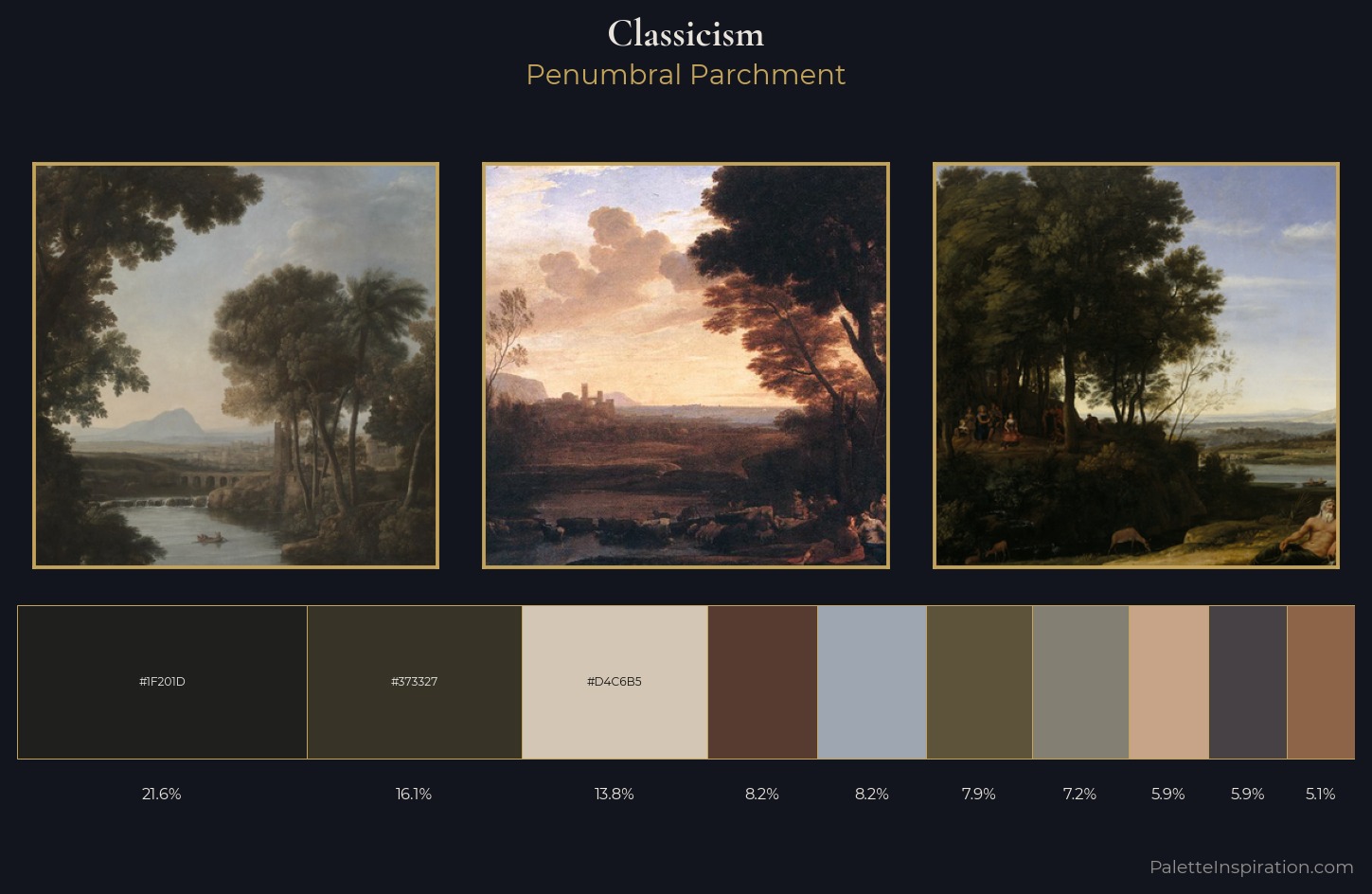 Classicism Palette 14 — Penumbral Parchment
