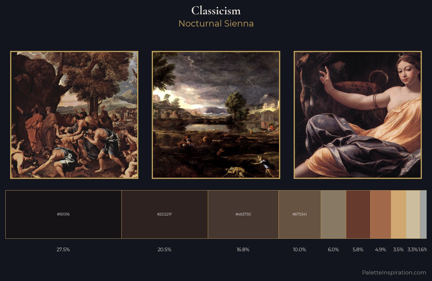 Classicism Palette 16 — Nocturnal Sienna
