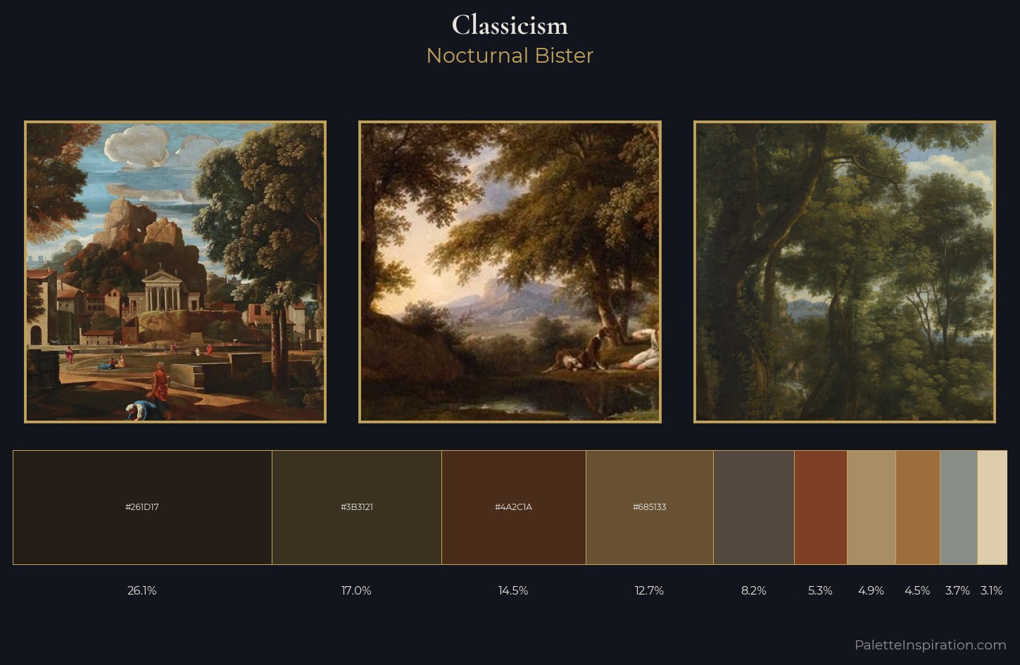 Classicism Palette 18 — Nocturnal Bister