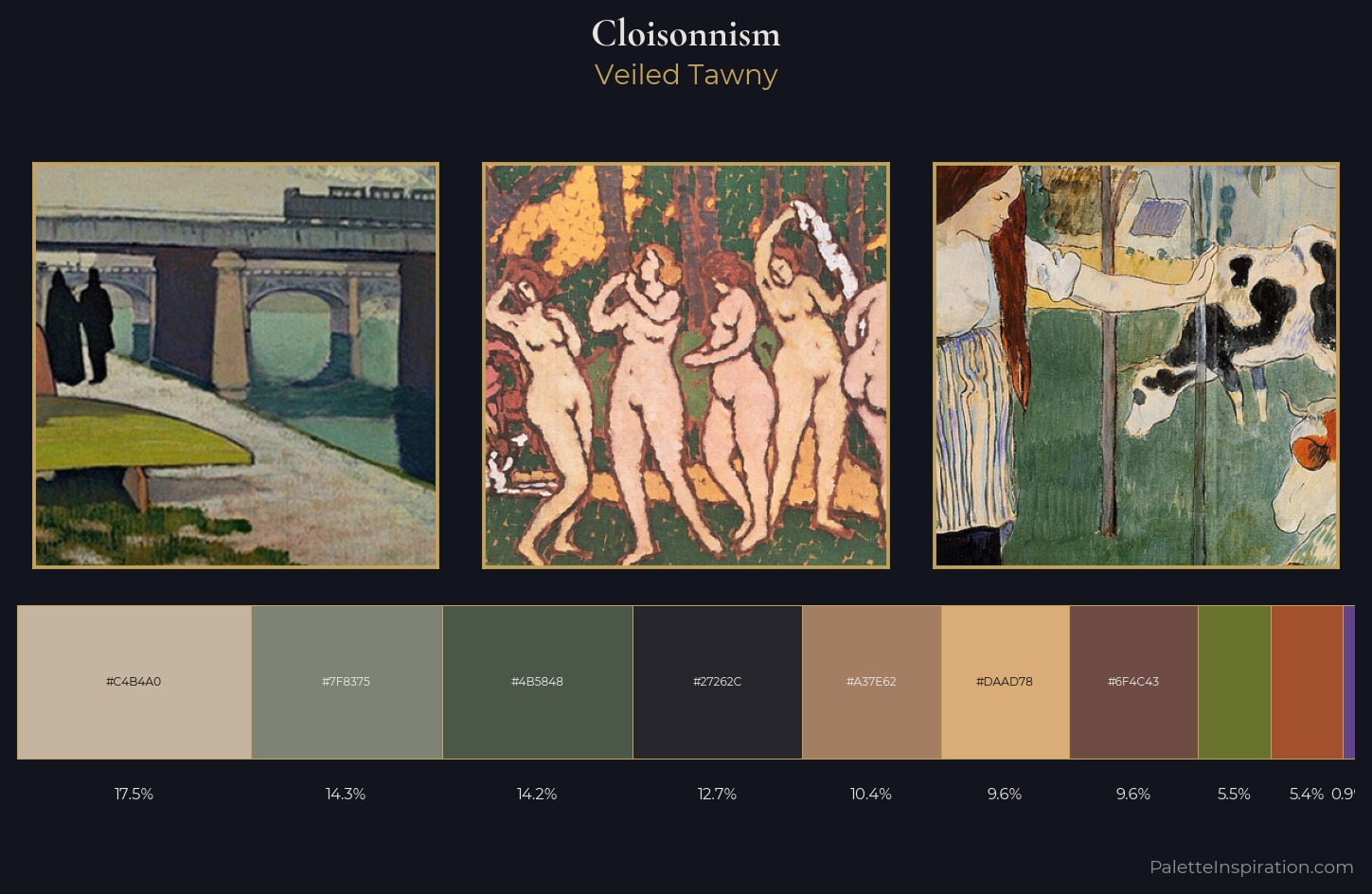 Cloisonnism Palette 9 — Veiled Tawny