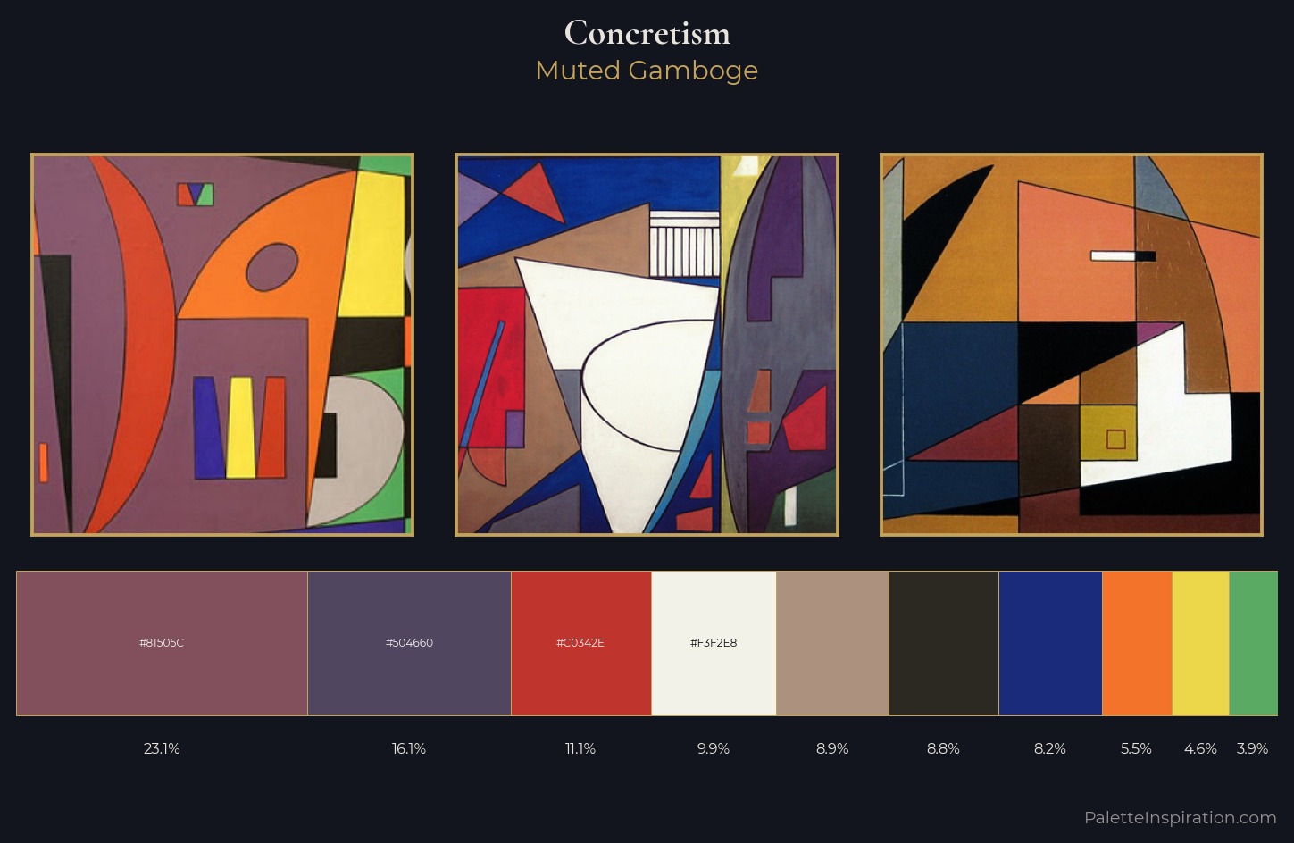 Concretism Palette 3 — Muted Gamboge