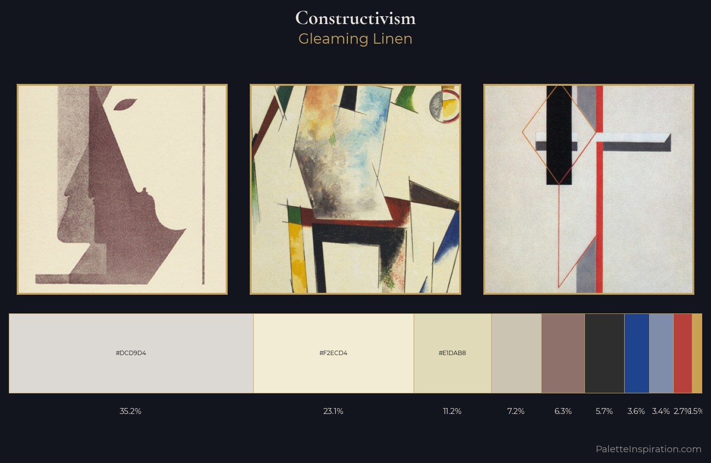 Constructivism Palette 3 — Gleaming Linen