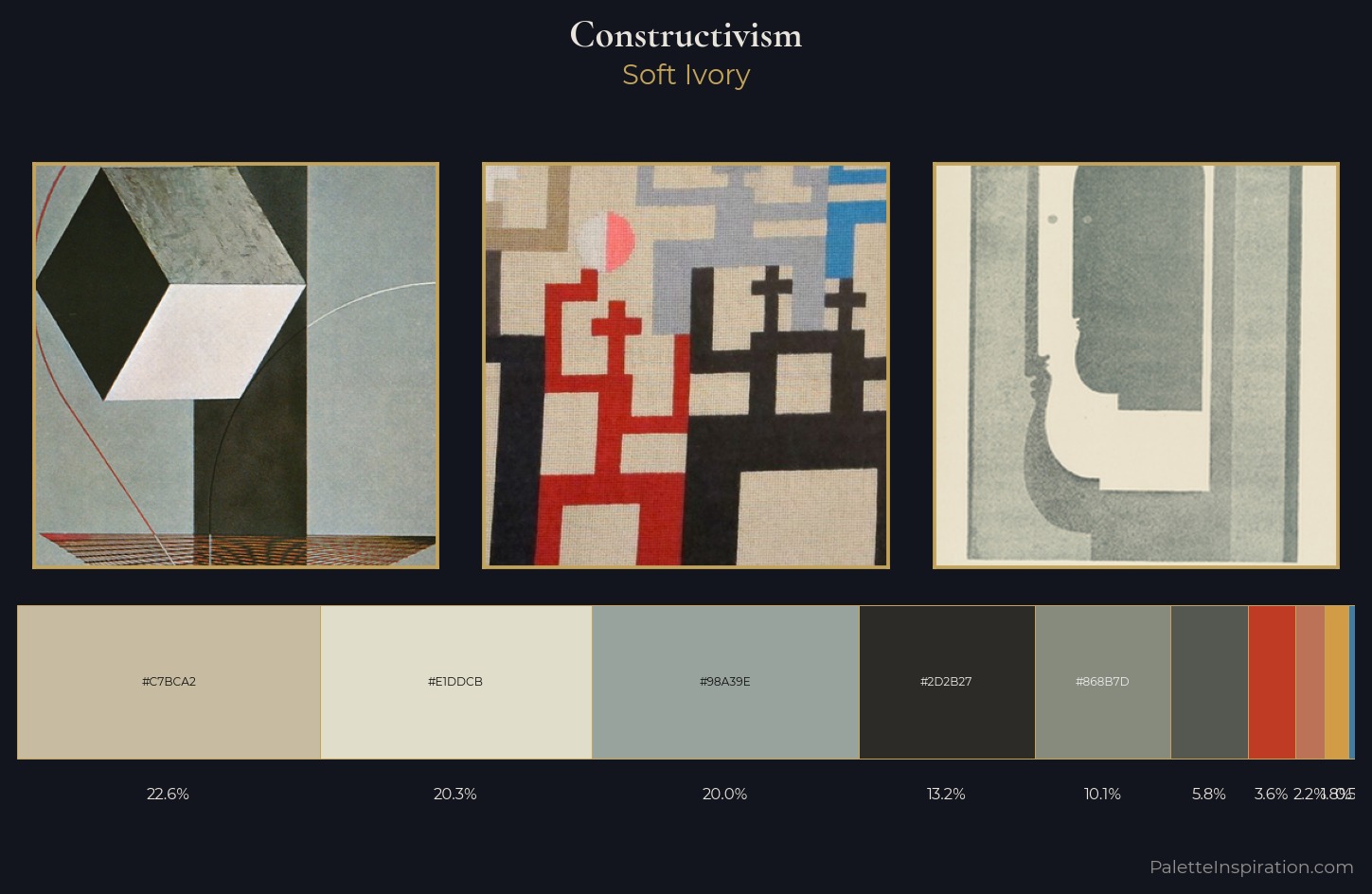 Constructivism Palette 8 — Soft Ivory