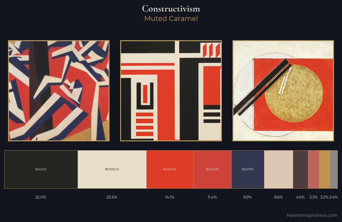 Constructivism Palette 12 — Muted Caramel