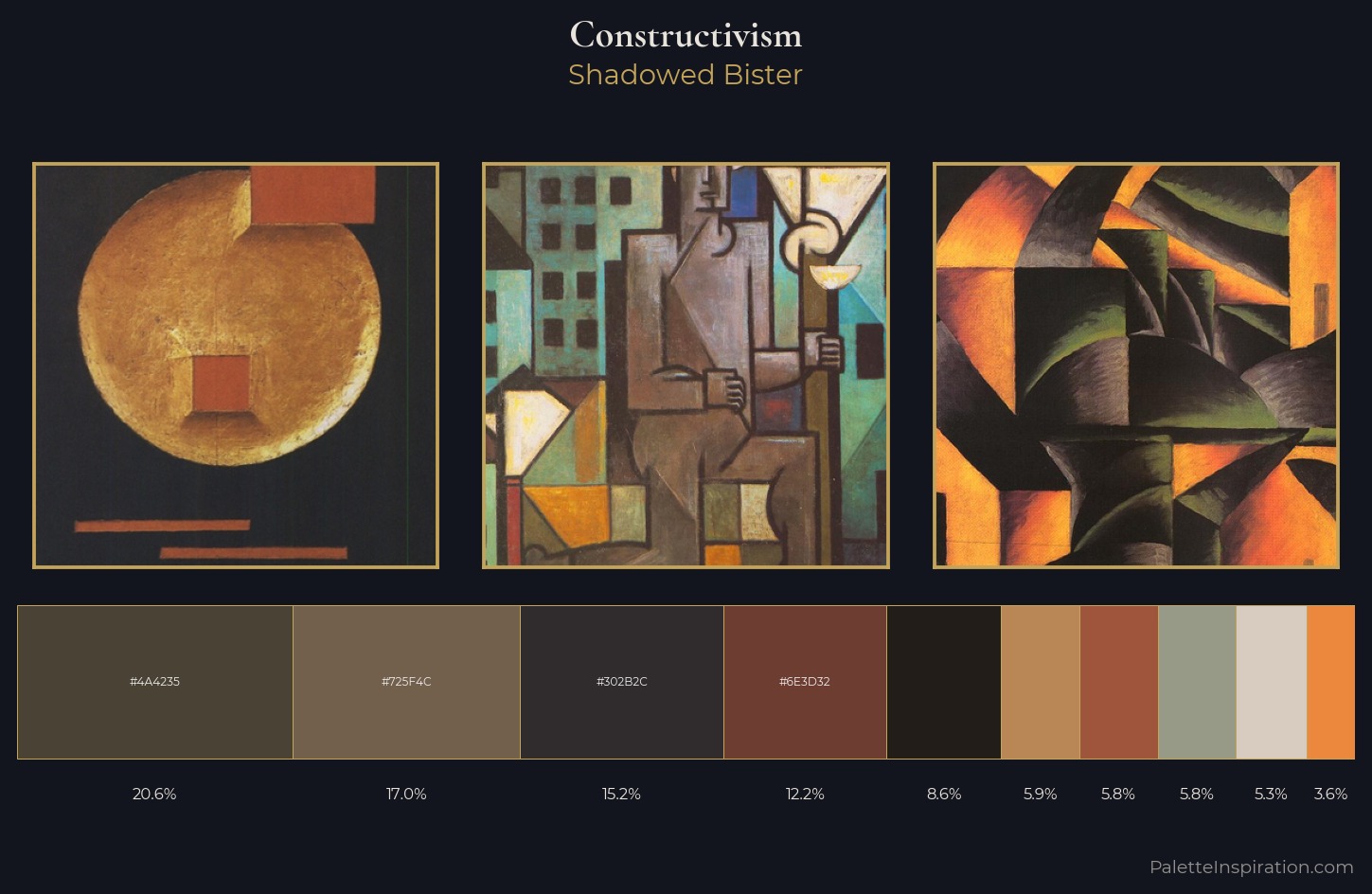 Constructivism Palette 14 — Shadowed Bister
