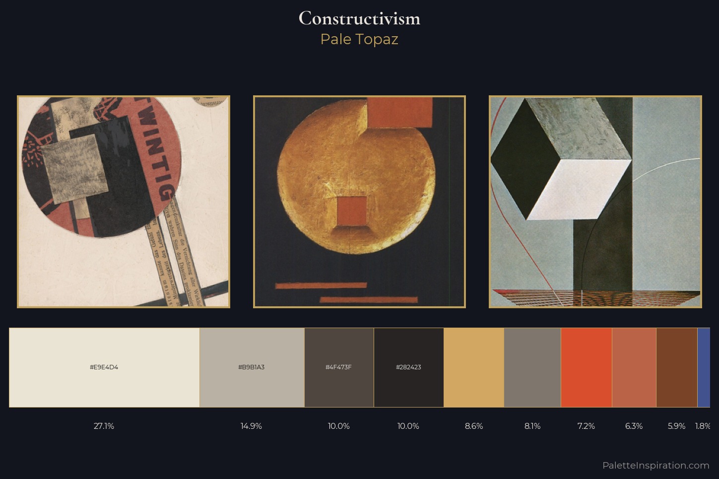 Constructivism Master Palette — Pale Topaz