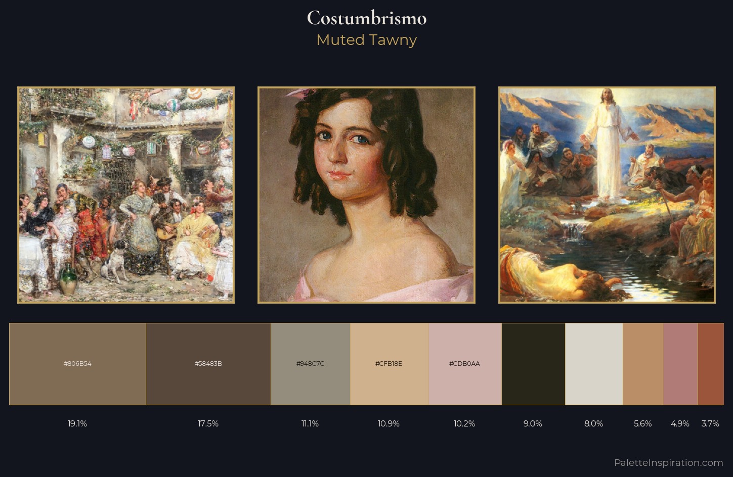 Costumbrismo Palette 3 — Muted Tawny