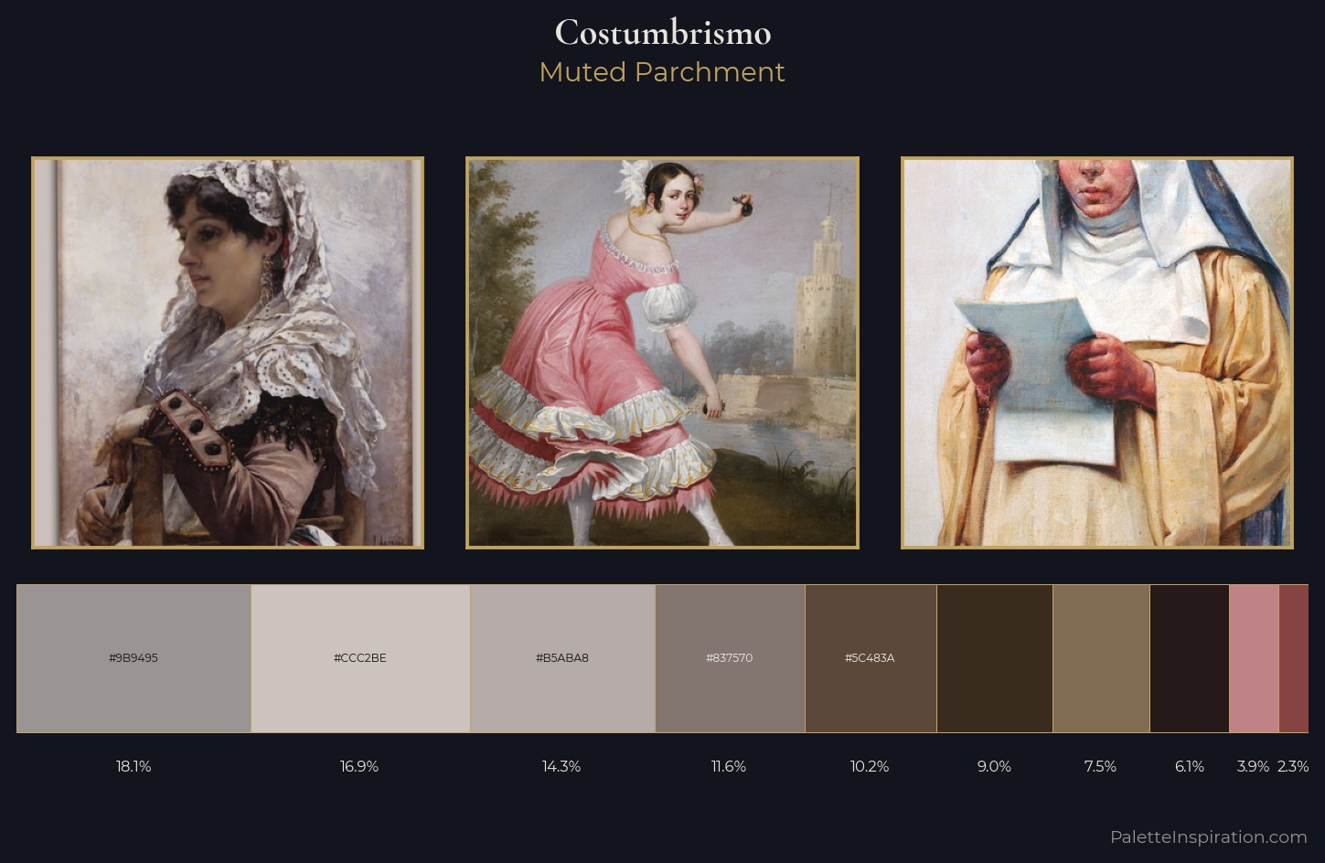 Costumbrismo Palette 6 — Muted Parchment