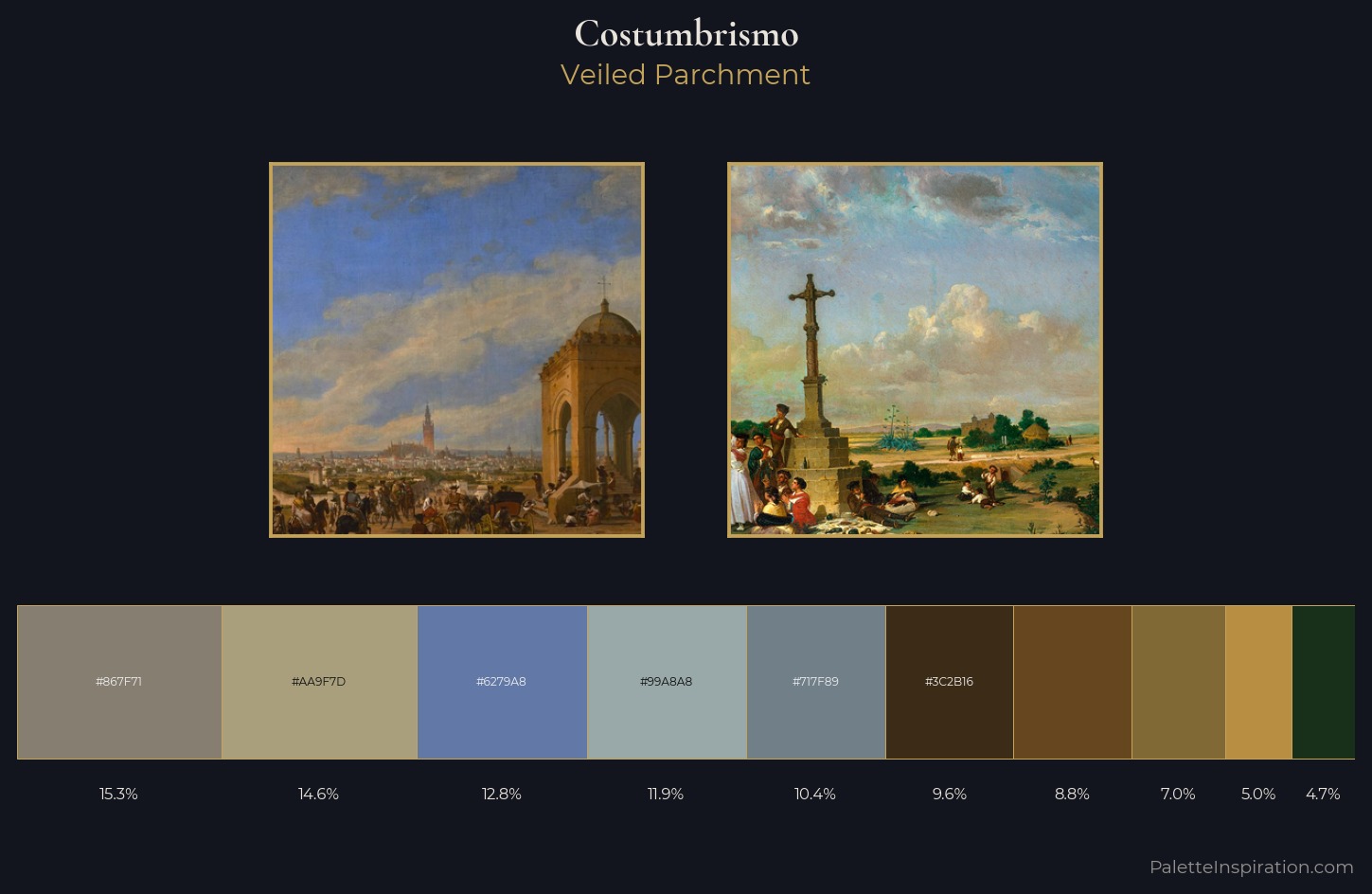 Costumbrismo Palette 7 — Veiled Parchment
