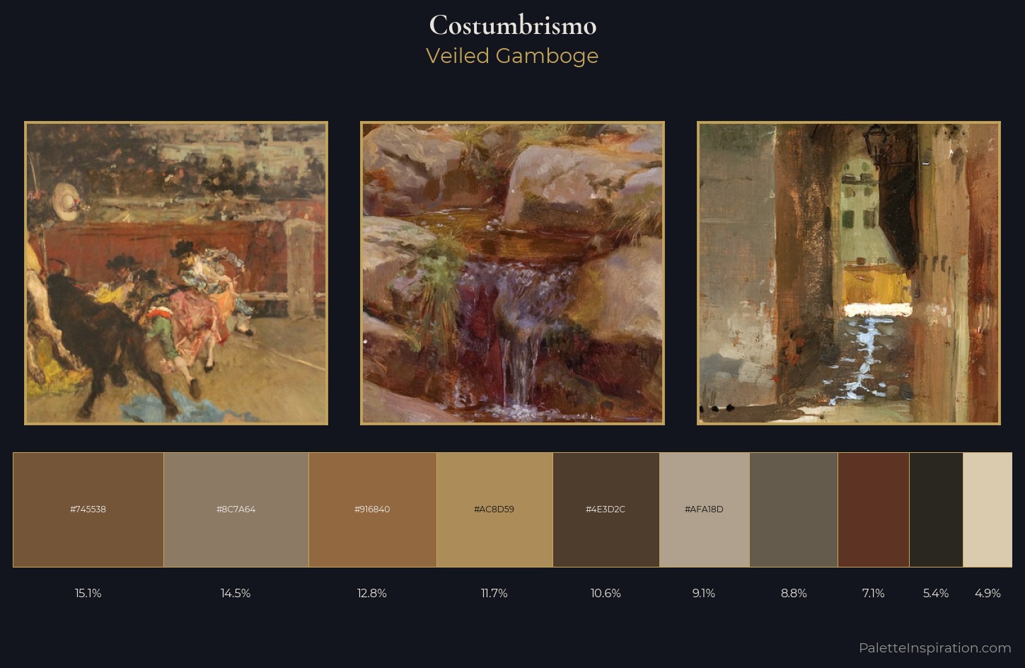 Costumbrismo Palette 8 — Veiled Gamboge