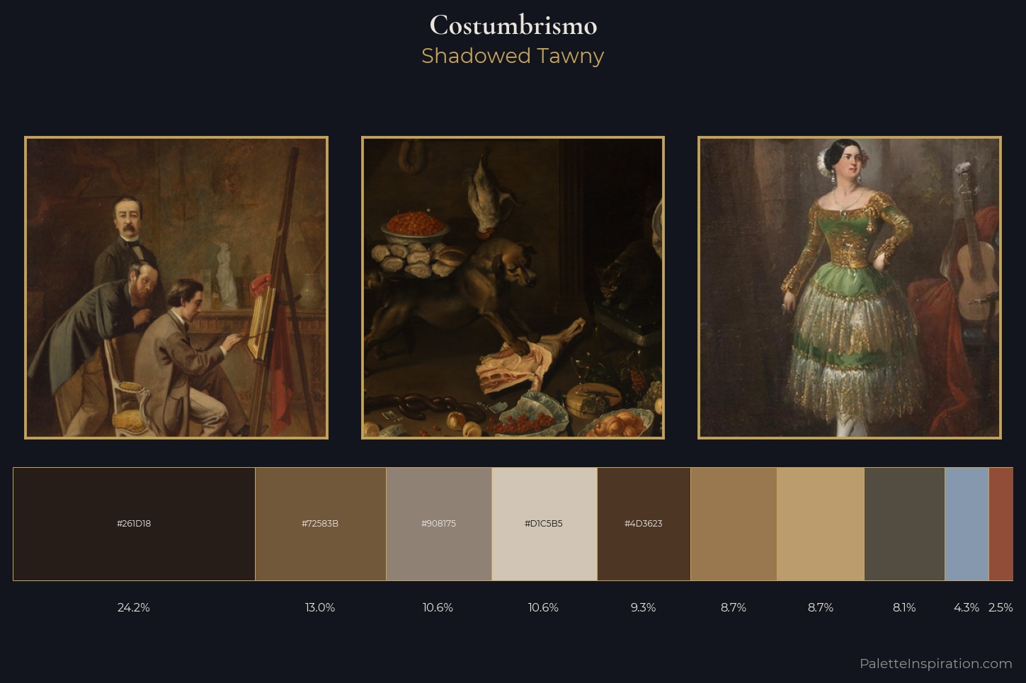 Costumbrismo Master Palette — Shadowed Tawny