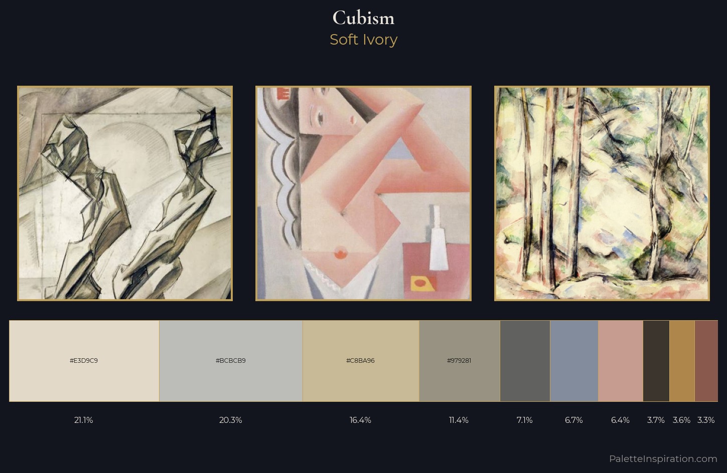 Cubism Palette 5 — Soft Ivory