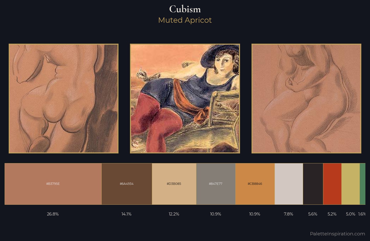Cubism Palette 13 — Muted Apricot
