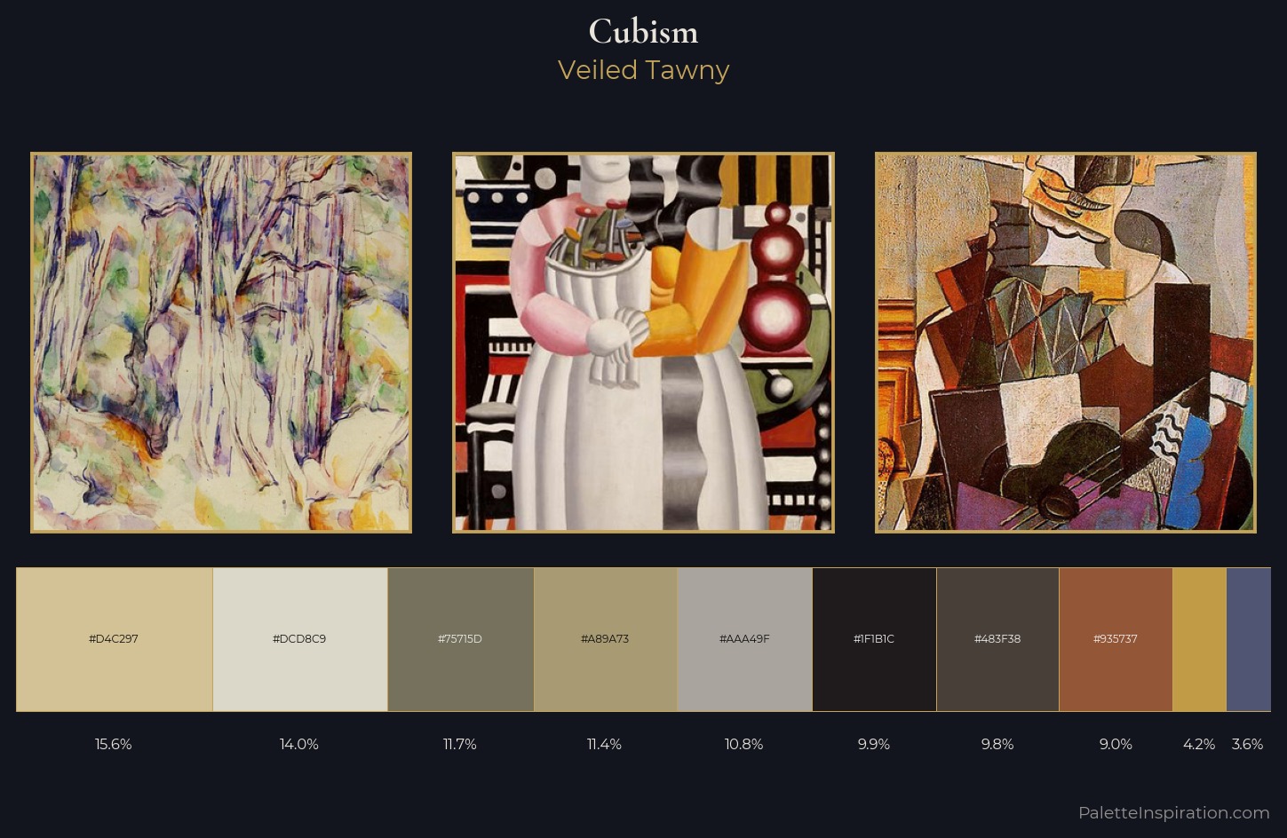 Cubism Palette 14 — Veiled Tawny