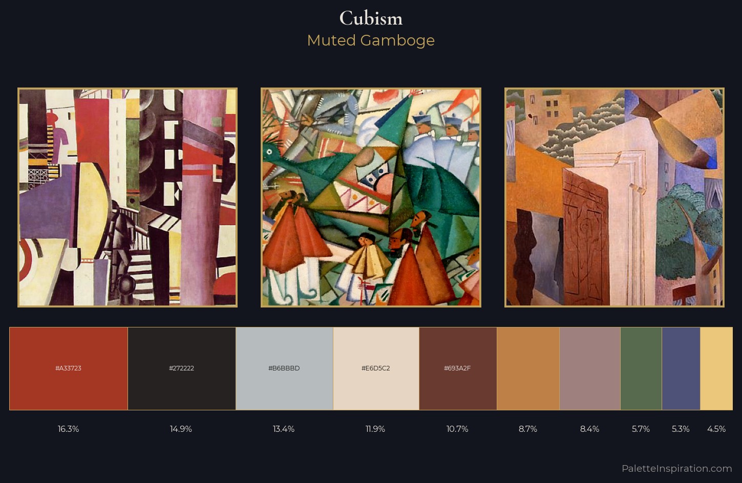 Cubism Palette 16 — Muted Gamboge