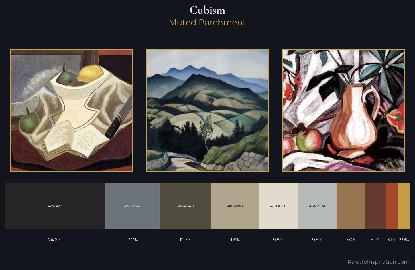 Cubism Palette 17 — Muted Parchment