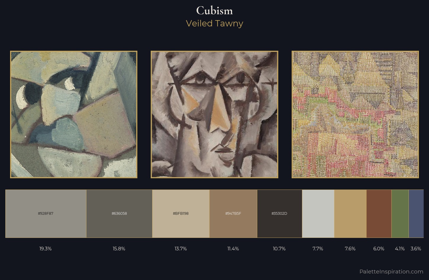 Cubism Palette 20 — Veiled Tawny
