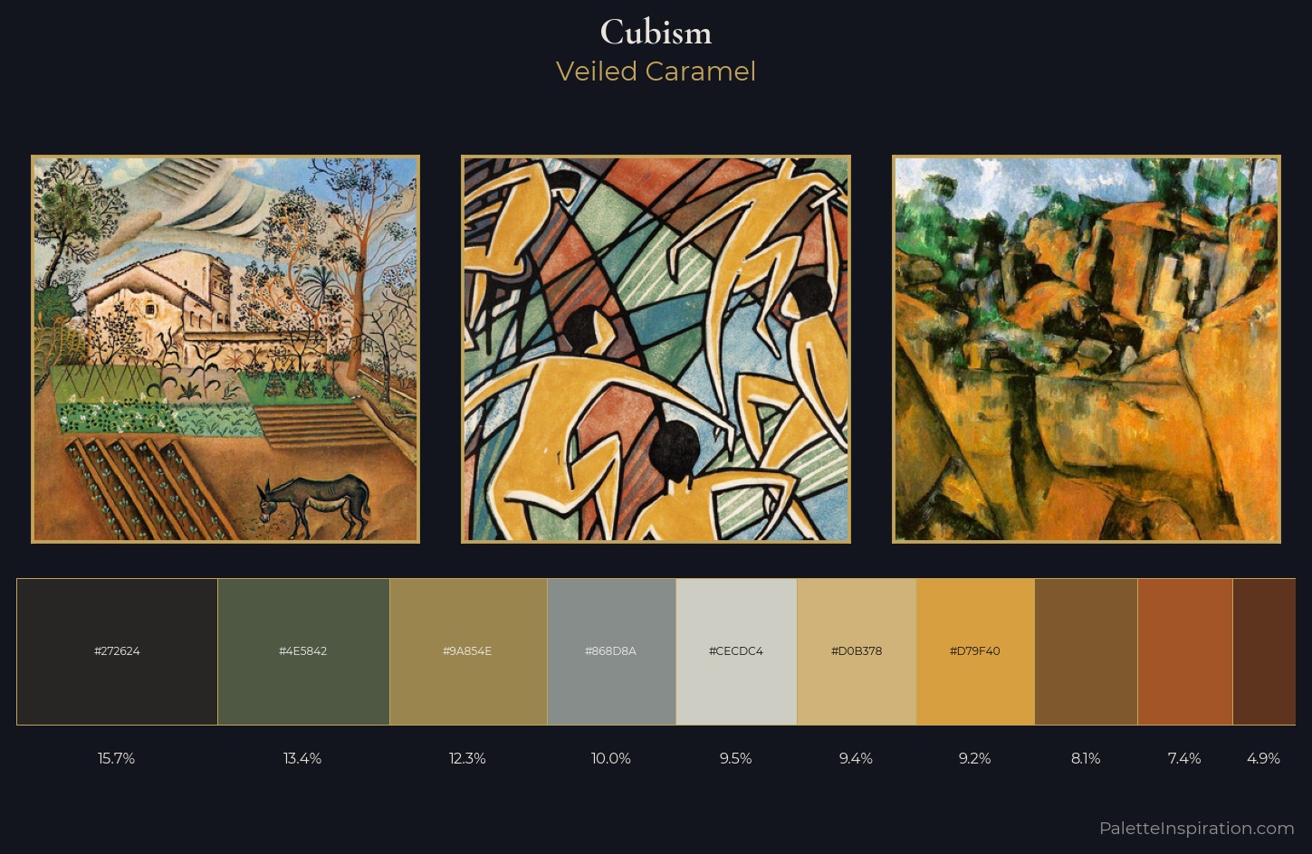 Cubism Palette 21 — Veiled Caramel