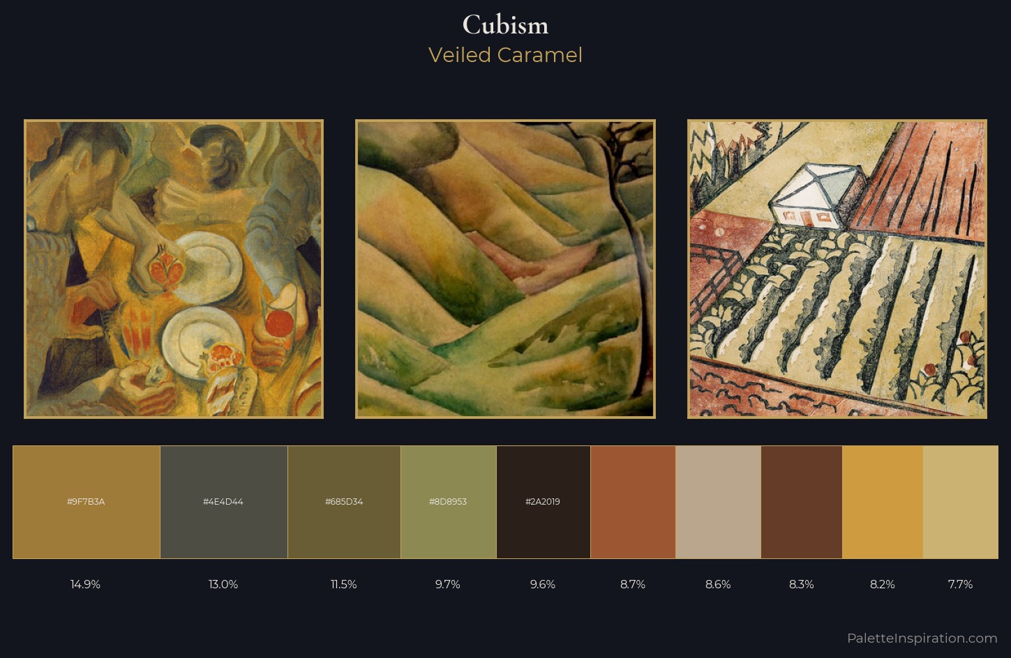 Cubism Palette 28 — Veiled Caramel