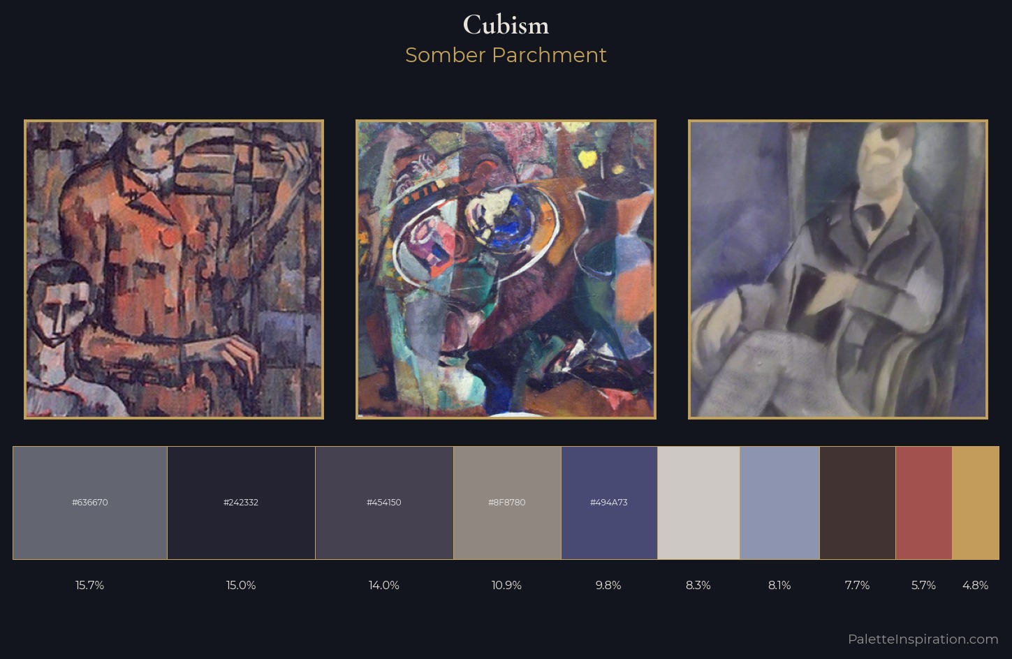 Cubism Palette 33 — Somber Parchment