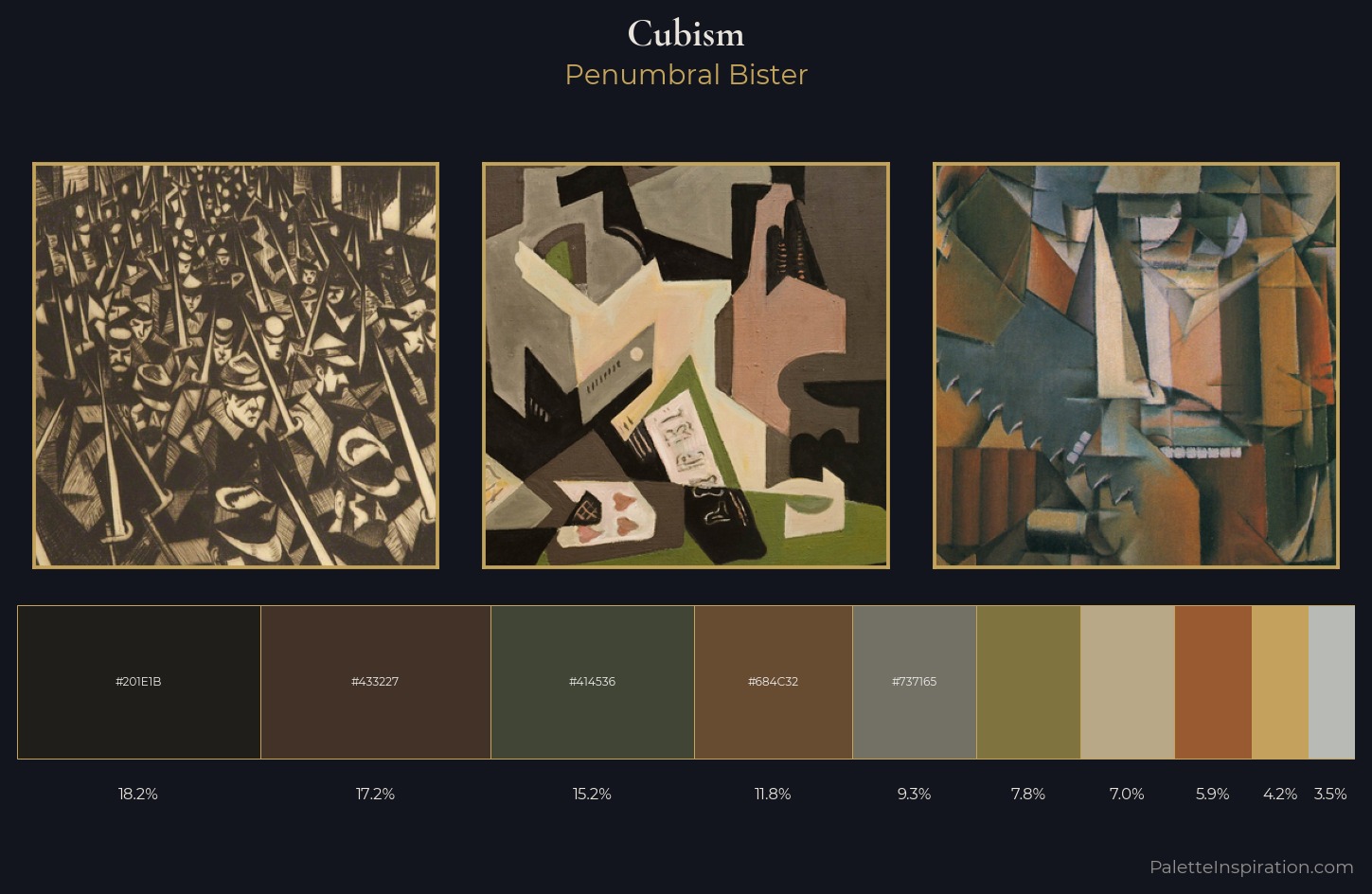 Cubism Palette 35 — Penumbral Bister