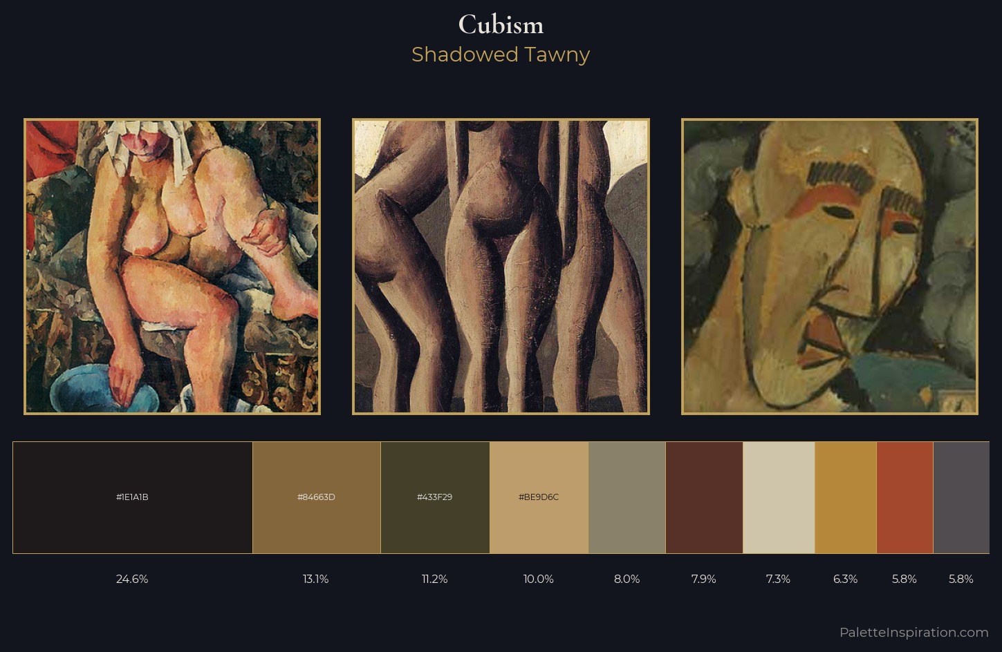 Cubism Palette 38 — Shadowed Tawny