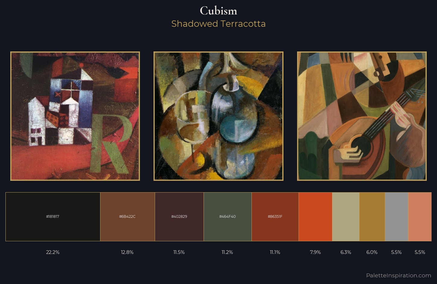 Cubism Palette 41 — Shadowed Terracotta