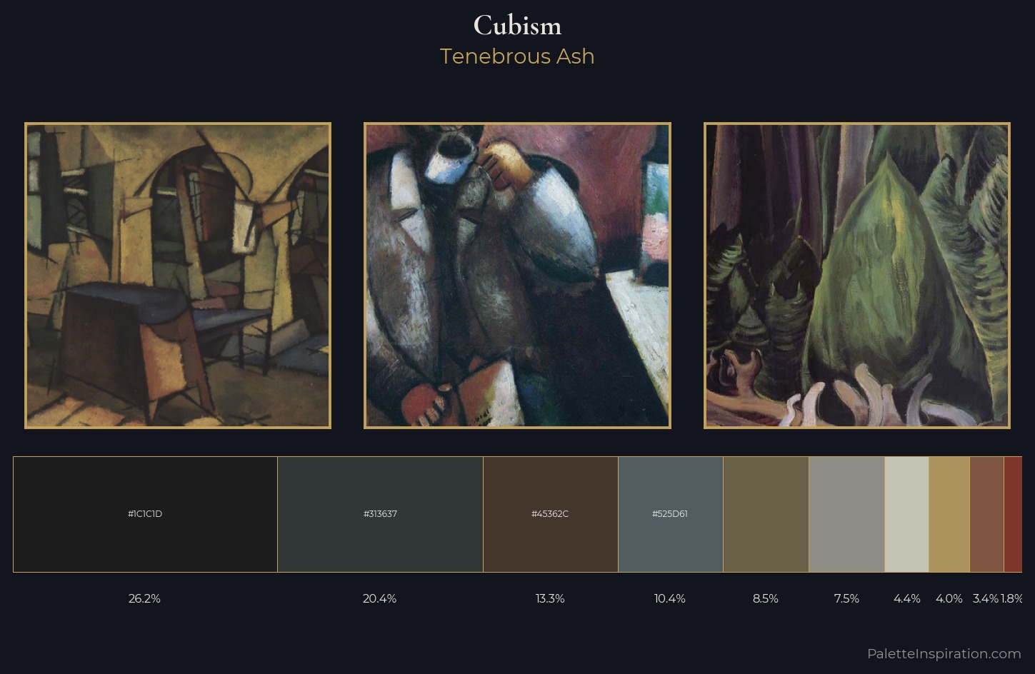 Cubism Palette 42 — Tenebrous Ash