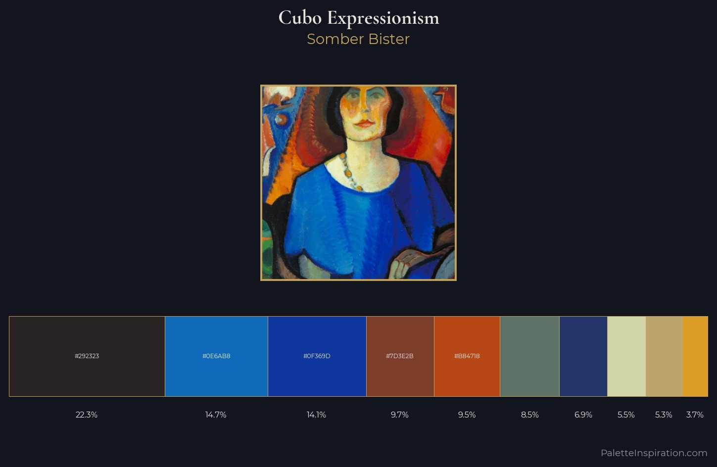 Cubo-Expressionism Palette 4 — Somber Bister