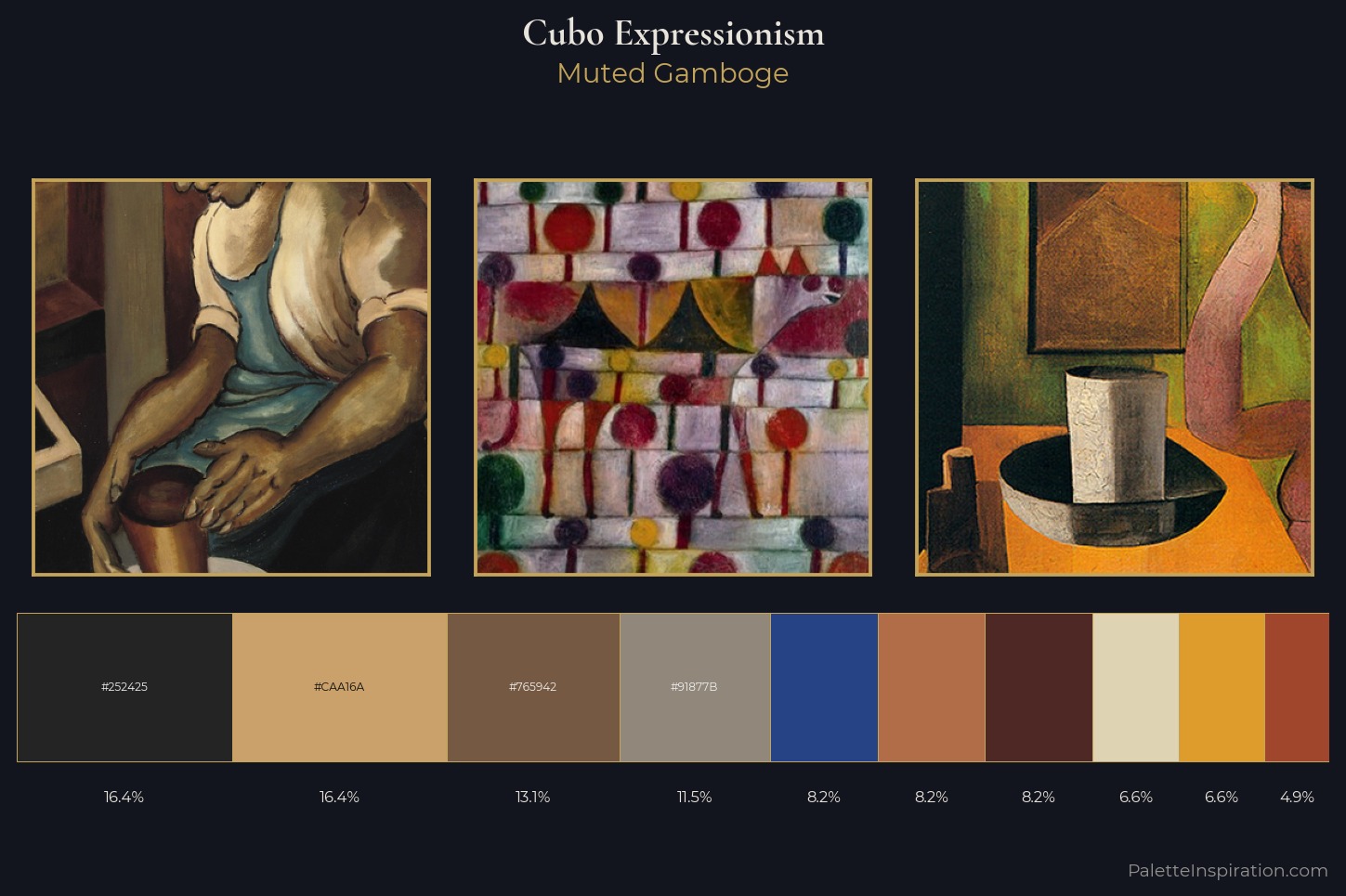 Cubo-Expressionism Master Palette — Muted Gamboge