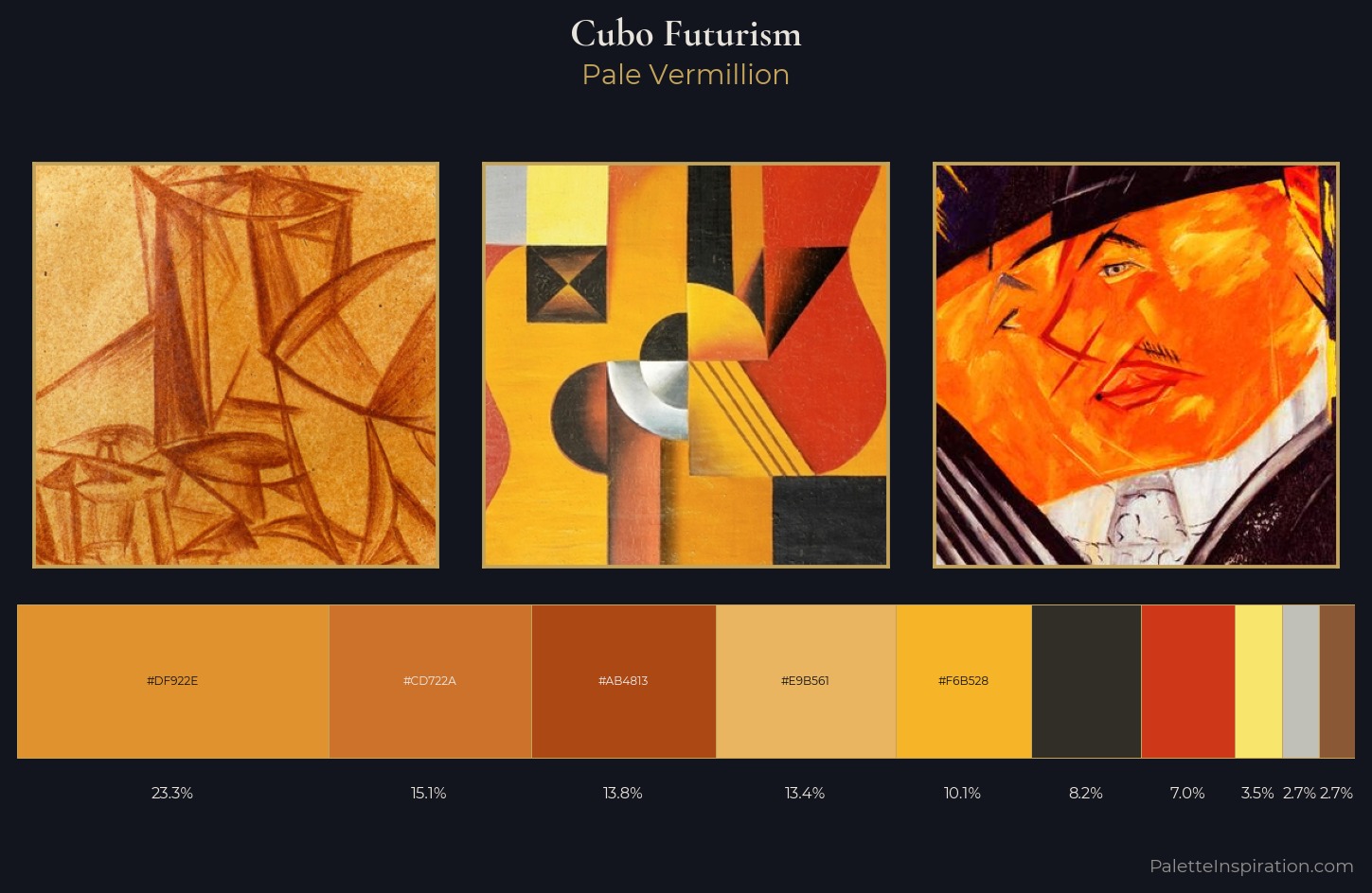 Cubo-Futurism Palette 3 — Pale Vermillion