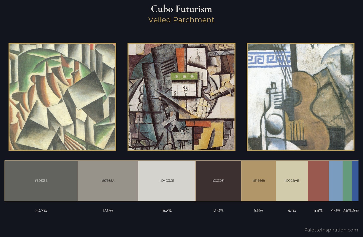 Cubo-Futurism Palette 4 — Veiled Parchment