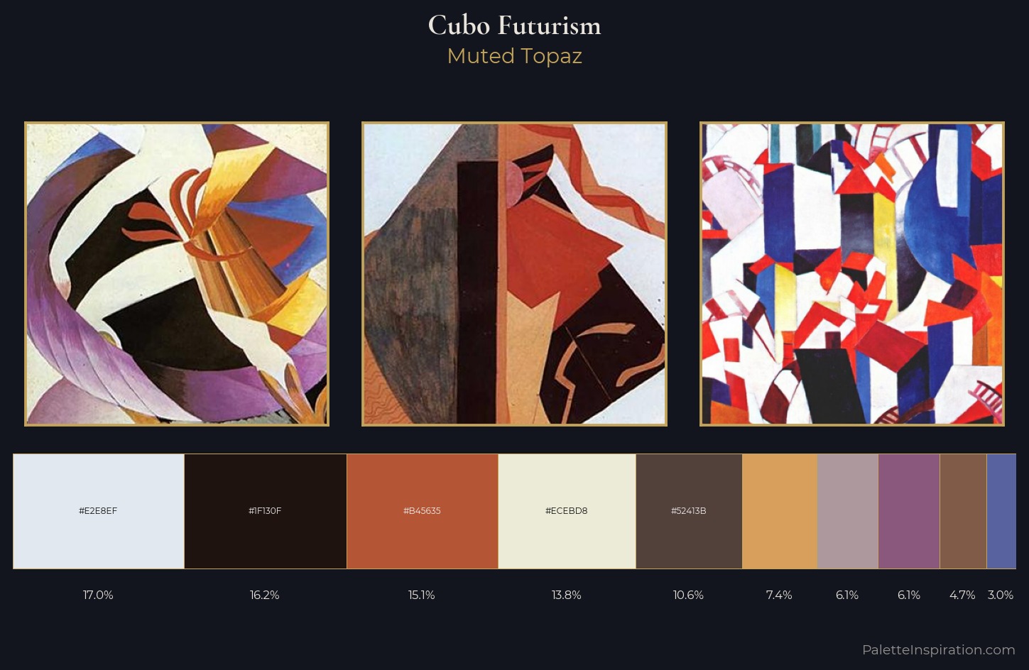 Cubo-Futurism Palette 6 — Muted Topaz