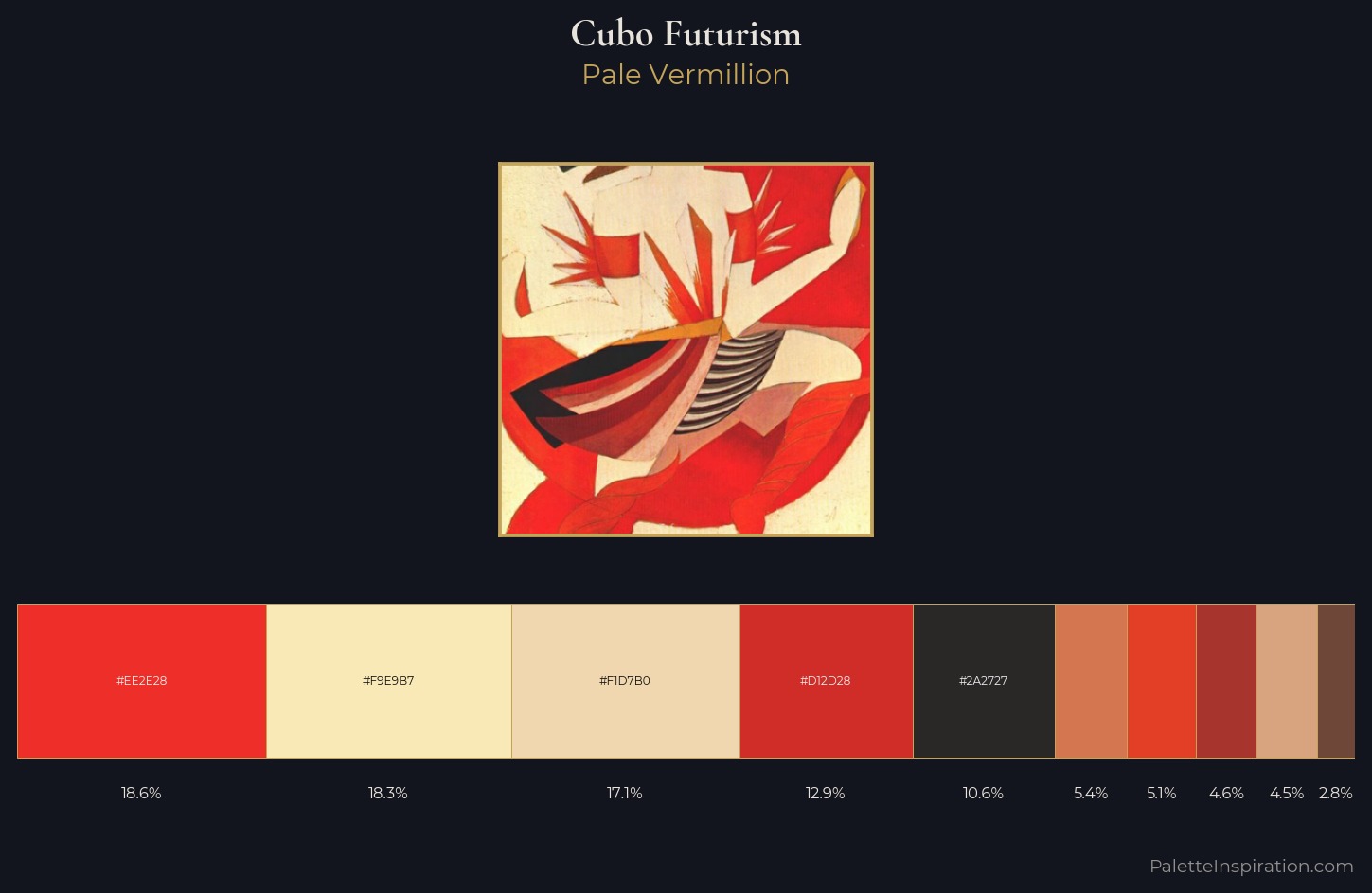 Cubo-Futurism Palette 8 — Pale Vermillion