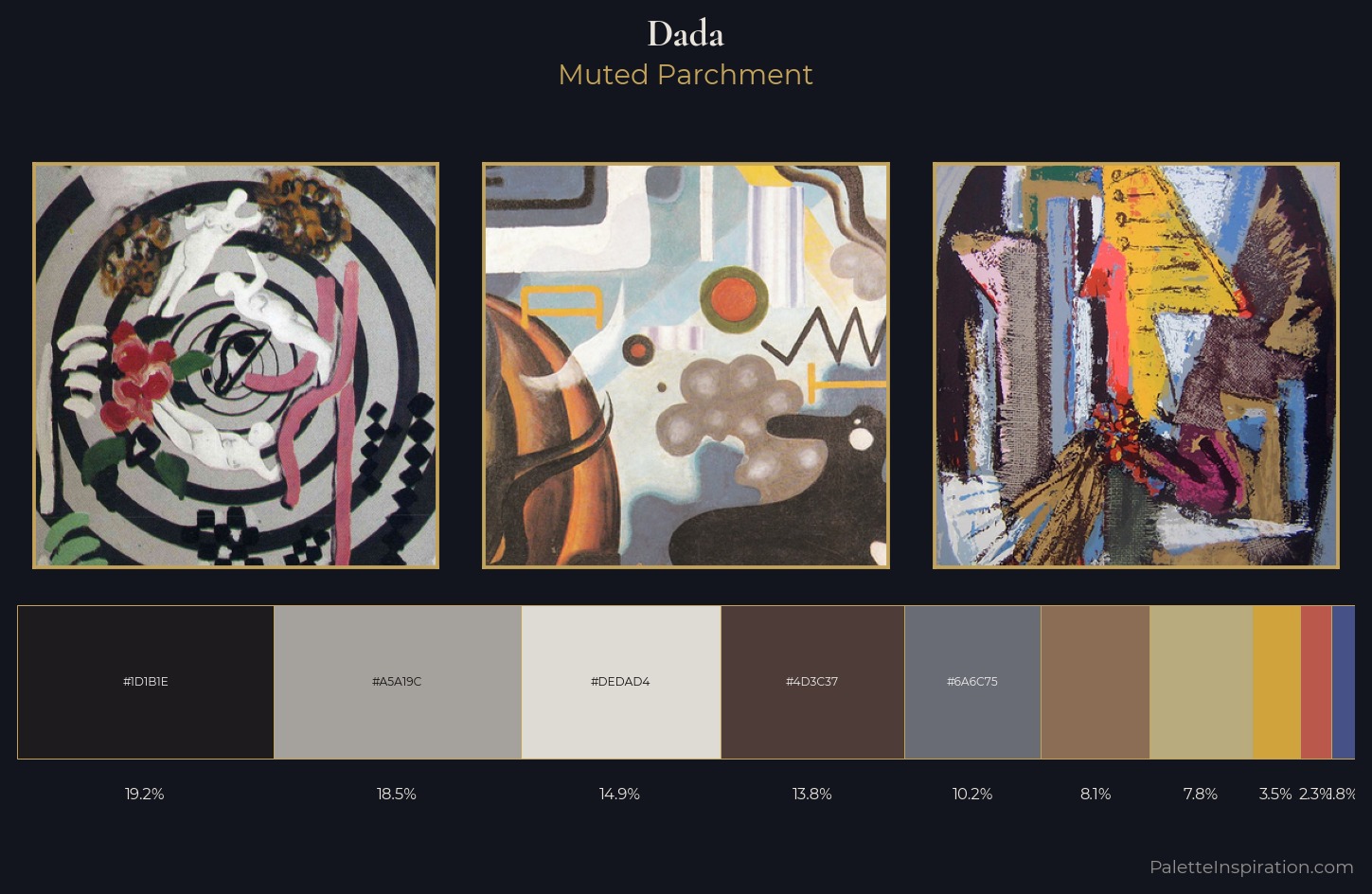 Dada Palette 8 — Muted Parchment