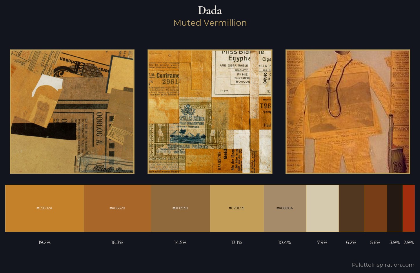 Dada Palette 12 — Muted Vermillion