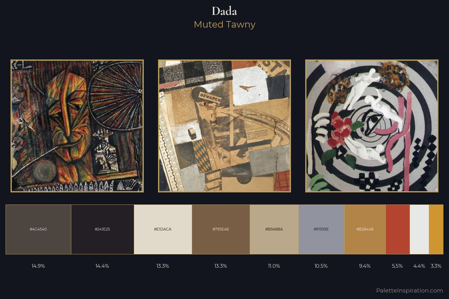 Dada Master Palette — Muted Tawny
