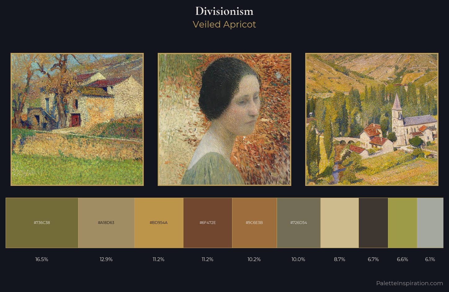 Divisionism Palette 14 — Veiled Apricot