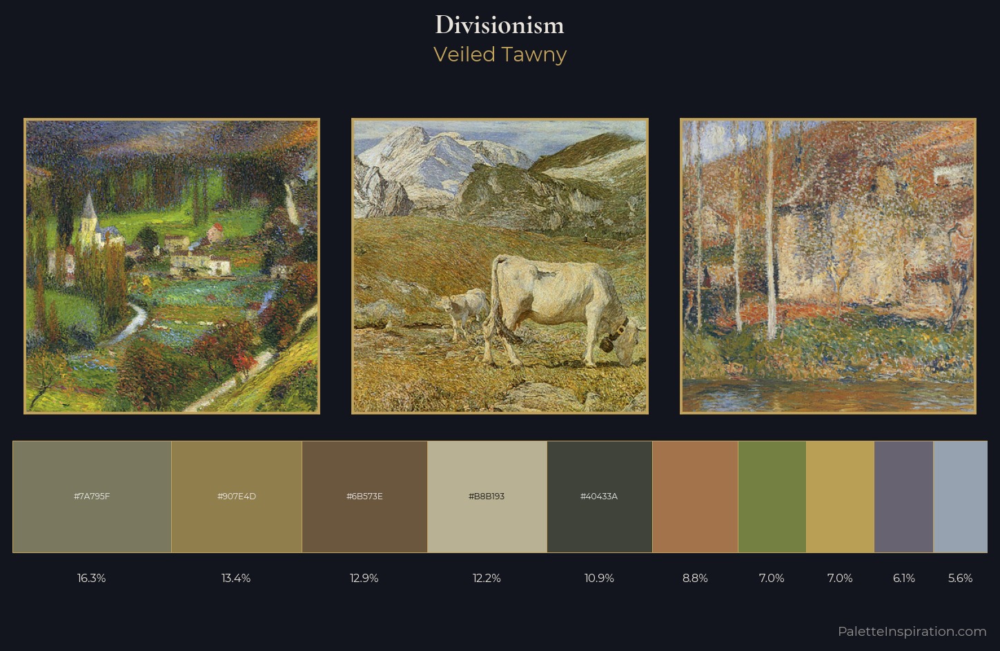 Divisionism Palette 16 — Veiled Tawny