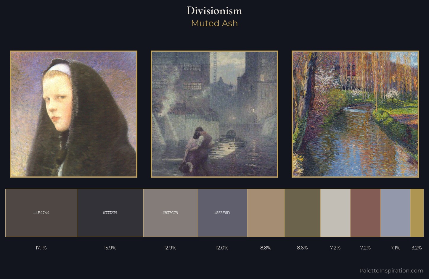 Divisionism Palette 17 — Muted Ash