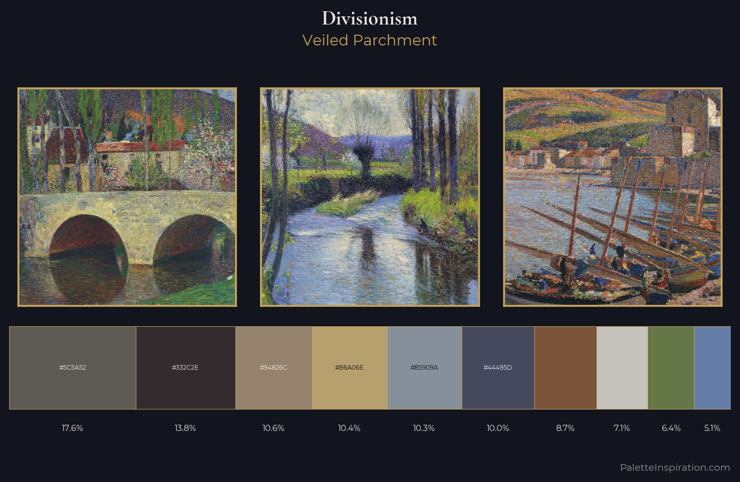 Divisionism Palette 18 — Veiled Parchment