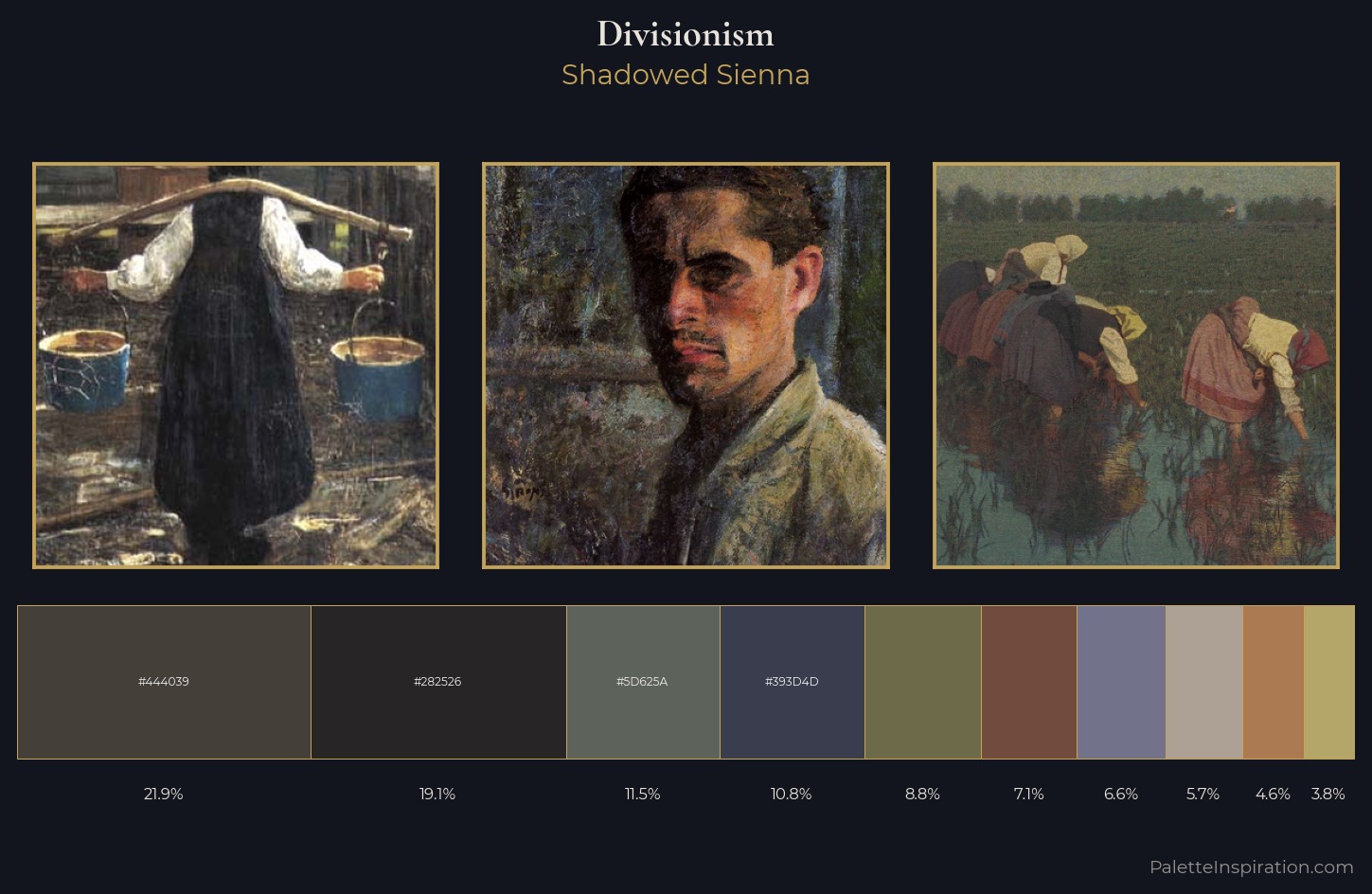 Divisionism Palette 22 — Shadowed Sienna